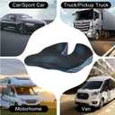 Car Wedge Seat Cushion Memory Foam Coccyx Orthopedic Seat Pillow for Office Chairs, Wheelchair, Kitchen Chairs, Recliner, Car Seats
