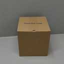 Square Tissue Box Cover with Magnetic Closure, Luxury PU Leather Tissue Holder for Bathroom, Countertop, Office Biege