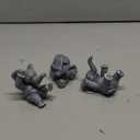 Set of 3 Grey Resin Small Elephant Statues - Home Decor Collection, Gift, Animal Figurines, Feng Shui Decor for Home and Office (Gray)