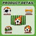 Christmas Soccer Tree Topper,9.8 * 6.2inch Soccer Indoor and Outdoor Christmas Decoration, Large Christmas Tree Topper,Santa Hat Tree Topper Festive Sports Halloween Family Birthday Party Decorations