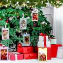 12 Pcs Christmas Picture Frame Ornaments for Tree Samll Hanging Photo Frame Ornaments 2.76 x 4.33 Inch Pastel for Christmas Tree Decor Home Party (Macaron)