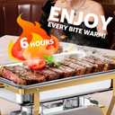 9QT Chafing Dishes for Buffet 4 Pack, Chafing Dish Buffet Set