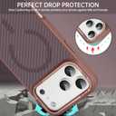 BENTOBEN Carbon Fiber for iPhone 17 Pro Case 2025 [Compatible with MagSafe] Magnetic Fashion Phone Case iPhone 17 Pro 6.3" Slim TPU Bumper with Drop Protection Women Men Cases Cover, Desert Titanium