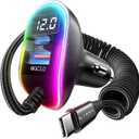 Super Fast Samsung Galaxy Car Charger,LISEN USB C 96W Super Fast Car Charger PD& QC3.0 Car Phone Charger Adapter for iPhone 15 Pro Max Plus,Samsung Galaxy S25 Ultra Plus S24/S23/S22,Android,iPad Pro