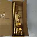 BOOM JOG Magnetic Curtain Rods Multi-Use Adjustable Appliance Metal Doors Magnetic Rods, 9-16 Inch, 1/ 2 Inch Diameter, 2 Pack, Gold