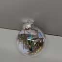 Natures Birds Crystal Glass Ornament Set, Hummingbird Christmas Ornament, Cardinal Bird Glass Clear Plastic Christmas Balls, Xmas Tree Memorial Gifts, Holiday Ornaments (Hummingbird)