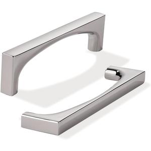 khtumeware 2 Pack Solid Handles 4-Inch(102mm) Polished Nickel Cabinet Pulls,Heavy Duty for Kitchen Cabinets, Cupboards, Drawers and Bathroom Hardware