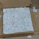 Sasylvia 6 Pcs 12 Inch Stepping Stones Pavers for Outside Walkway, Square Marble Riverstone Decor Pathway Stepping Stones for Patio Backyard Garden Walkway Pathway Outdoor Lawn Yard Decorations