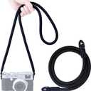 VKO Camera Strap,Climbing Rope Camera Strap for DSLR SLR Mirrorless Camera Neck Shoulder Strap 120cm Black