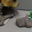 Real Dog Gutter Downspout Extender Statue, Garden Animal Decor Gutter Extension, Splash Block, Eco-Friendly Resin, Outdoor Decor Sculpture, Gutter Diverter Rain Perfect for 3"x4" Downspout