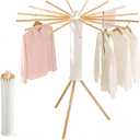 Foldable Clothes Drying Rack, Portable Garment Drying Rack for Indoor Outdoor, Space Saving Laundry Drying Rack, Sturdy Clothing Air Dryer Hanger for Balcony Bedroom Laundry Room
