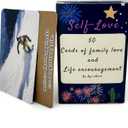 Empowering Self-Love Cards, 50 Mindfulness Cards for Daily Affirmations, Inspirational Mental Relief and Confidence Boost in Women's Self-Care Routine