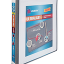 Avery Ultralast 3 Ring Binder, One Touch Slant Ring, White