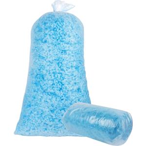 DR.DUDU 10lbs Shredded Memory Foam Filling for Bean Bag Filler, Soft and Convenient Pillow Stuffing Foam for Couch Cushion Dog Bed Chair Arts Crafts, Added Gel Particles (Blue)