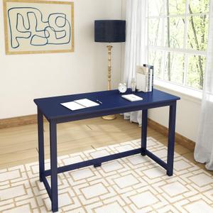 Plank+Beam Classic Desk, 47 Inch, Blue, 47.25" L x 19.75" W x 29.75" H