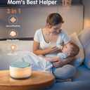 FamiSym Rechargeable White Noise Sound Machine Baby with Night Light