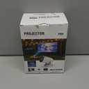 Mini Projector, Projector with Wifi and Bluetooth Built-in Battery 4K Portable Projector for Outdoor Bedroom, Smart Projectors 1080P Compatible with iPhone/TV Stick/HDMI/Laptop