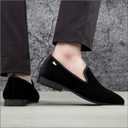 JITAI Men Loafers Slip-On Shoes for Men Fashion Dress Shoes Tuxedo Shoes, Size 6