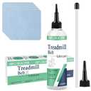 100% Silicone Treadmill Lubricant for Belt, 4 Oz Treadmill Oil Belt Lubricant, Reduce Friction Lubricant with Tubes and 5 Cloths for Nearly All Types of Treadmills (1)