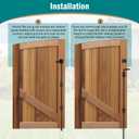 36" Heavy Duty Cane Bolt Gate Drop Rod for Vinyl Gate Latch, Cane Bolts for Gates for Wood PVC Vinyl Metal Fences Gates-1 Pack
