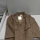 ELLEVEN Womens Wool Blend Tweed Warm Blazers Herringbone Business Casual Fall Winter Oversize Suit Jacket Small