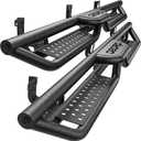 Running Boards Compatible with 2009-2018 Dodge Ram 1500 Crew Cab, 2019-2026 1500 Classic, 2010-2026 Ram 2500/3500 (Exclude 19-26 1500 New Body), Two-Stair Side Step Rail Drop Nerf Bars