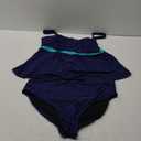 Eytino Plus Size Tankini Swimsuits for Women Colorblock Two Piece Tankini Top with Bikini Bottoms Swimwear 3X