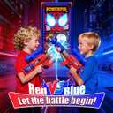 Shooting Toy Set with Hero-Style Target & 2 Cool Air Pump Launcher,Indoor Outdoor Kids Toy,Action Shooting Games,Boys Toys Age 3 4 5 6 7 8 9 10 11 12, Holiday Presents for Boy