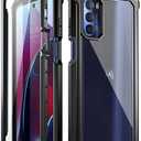 Poetic Guardian Series Case Designed for Motorola Moto G Stylus 2022 4G Model # XT2211, [6FT Mil-Grade Drop Tested], Full-Body Hybrid Shockproof Bumper Cover with Built-in Screen Protector, Black