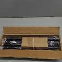 ENJOYBASICS 2 Pack Adjustable Spring Tension Curtain Rods 32 to 66 Inches, Stainless Steel Matte Black Shower Rod No Drilling for Window, Bathroom, Closet, Room Divider, 7/8" Diameter