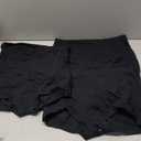 Migbean Boy Shorts Underwear for Women - Boxers for Women, Women's Cotton Underwear Boyshorts (Black-5pack)