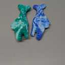 BoYoYo Tough Dog Toys for Aggressive Chewers 2 Pack, Indestructible Dog Toys to Keep Them Busy, Beef Flavor, Nylon Dog Chew Toys for Small, Medium and Large Dogs, Blue & Green