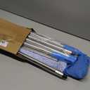 6.5 Feet Window Cleaning Kit with Extension Poles, Window Cleaner Tool with 14 Silicone Squeegee, 14 Microfiber Scrubber & Cloth, Window Washing Equipment for Indoor/Outdoor Windows