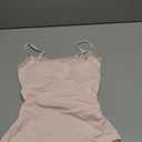 GKBK Built in Bra Womens Padded Lace Tank Tops Double Lined Spaghetti Strap Fitted Layering Club Night Party Cami Shirt (Pink, M)