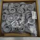 100 Pcs Plastic Insulating Bushing Threaded Electrical Bushings for Emt, Rigid or Imc Conduit Fitting (1-1/2 Inch)