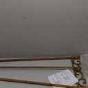 18.25"L x 25.5"W x 55"H Metal Scroll Extra Large Free Standing Adjustable Display Stand Easel with Chain Support, Heavy Duty Easel for Sign, Wedding, Picture Frame, Mirror, Gold (No Assembly Required)