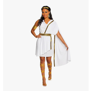 Morph Greek Goddess Costume Women - Womens Toga Costume, Greek Toga Costumes Womens, Goddess Halloween Costumes for Women, XL