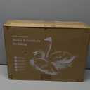 APSMILE Oversized Full/Queen Down Feather Fibers Duvet Insert - Ultra-Soft All Season Down Feather Fibers Comforter Hotel Collection Comforter, Fluffy Medium Warmth (White, 98"x98")