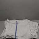 White Cotton Bar Towel w/Blue Stripe, 16" x 19", Pack 26