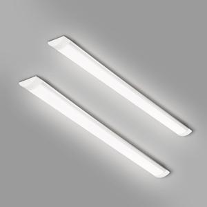 2 Packs 3FT LED Batten Light, Ultra-Thin Ceiling Surface Mounted Light, 30W, Day Light 4000K, IP20, LED Ceiling Light Fixture for Garage, Shop, Hallway, Office, Market, Ver.2, IP20-90-G