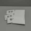 CML Oversized Duplex Outlet Covers, 6 Pack Jumbo Electrical Outlet Wall Plate, 1-Gang White Switch Plates, Dual Receptacle Faceplate, Over-Size 3.5” x 5.5”, Impact Resistant, ETL Listed