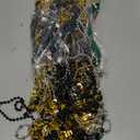 81 Pcs Happy New Year Beads Necklaces - Black, Gold, Silver - New Year Eve Bulk Accessories & Decorations