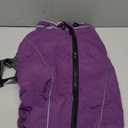 Fragralley Dog Coat with Harness Built in, Waterproof Windproof Reflective Warm Puffer Jacket, Fleece Lined Vest Winter Parka for Small, Medium, Large Dogs (Purple)