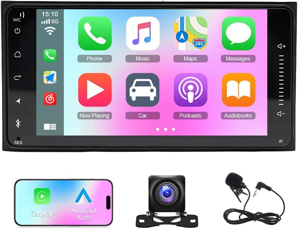 Android 13 Car Radio for 2003-2006 Toyota Tundra,2GB RAM + 32GB ROM 7 inch HD Touchscreen Car Stereo Wireless CarPlay & Android Auto, GPS Navigation & Bluetooth,Back-up Camera,FM Radio,Mirror Link