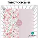 Little Grape Land Crib Sheets for Boys and Girls 2pk Baby Crib Fitted Sheet for Standard Size Crib and Toddler Mattress Super Soft Baby Sheet, Daliah