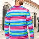 Christmas Sweatshirts for Men Jolly Crewneck Sweater Xmas Long Sleeve Pullover Top Mens (L)