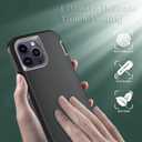 Phone Case for iPhone 14 Pro Case with HD Screen Protector, Heavy Duty Shockproof & DustProof & Dropproof 3-Layer Cover Phone Case for iPhone 14 Pro (6.1'') (BlackGrey)
