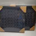 RattanView 2 Pack Vinyl Record Frame Picture Frame 12 x 12 Inch Wood Black Music Record Album Frames Wall Mount Display Frame, LP Covers