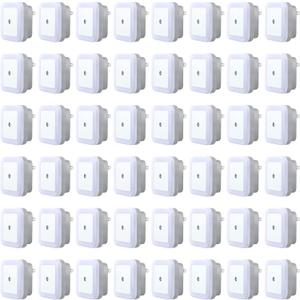 Tuanse 48 Pack LED Night Lights Plug into Wall Smart Sensor Sensor Automatic Night Lamp Nightlights Accessories for Bedroom Bathroom Toilet Stairs Kitchen Hallway(White)