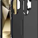 Hualele for Samsung Galaxy S24 Ultra Case,[Military Grade Protection] [Dropproof Shcokproof] Anti-Slip Grip Slim Dual Layer Rugged Heavy Duty Galaxy S24 Ultra Phone Case, Black